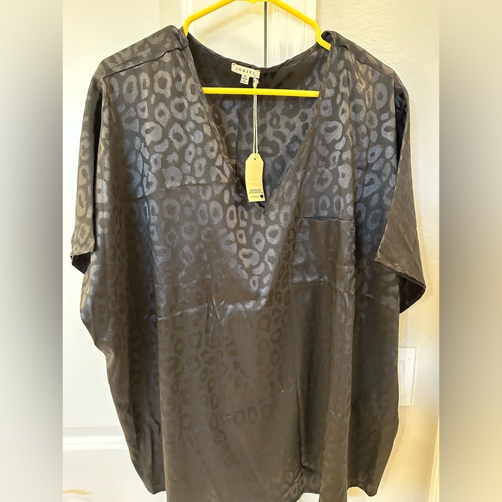 Jodifl NWT oversized leopard print shirt